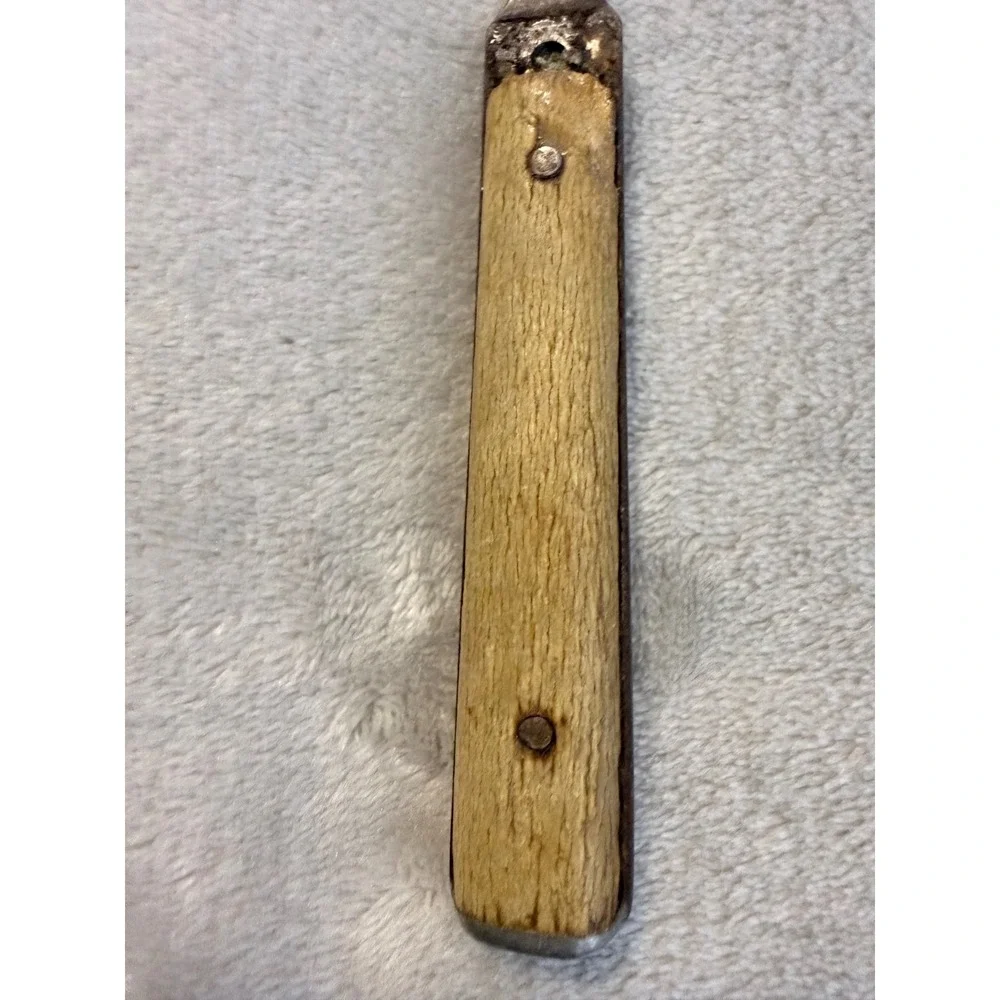 Vintage 3 Tine Carving Fork Bone Handle Primitive Rustic Kitchen Utensil